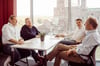 Die Geschäftsführung von prodot sitzt zusammen mit den Director of Customer Success Management und mit dem Director of Services & Products