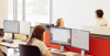 Several colleagues from prodot are together in the office and talking to each other