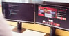 Screens displaying the Bayer 04 Leverkusen website