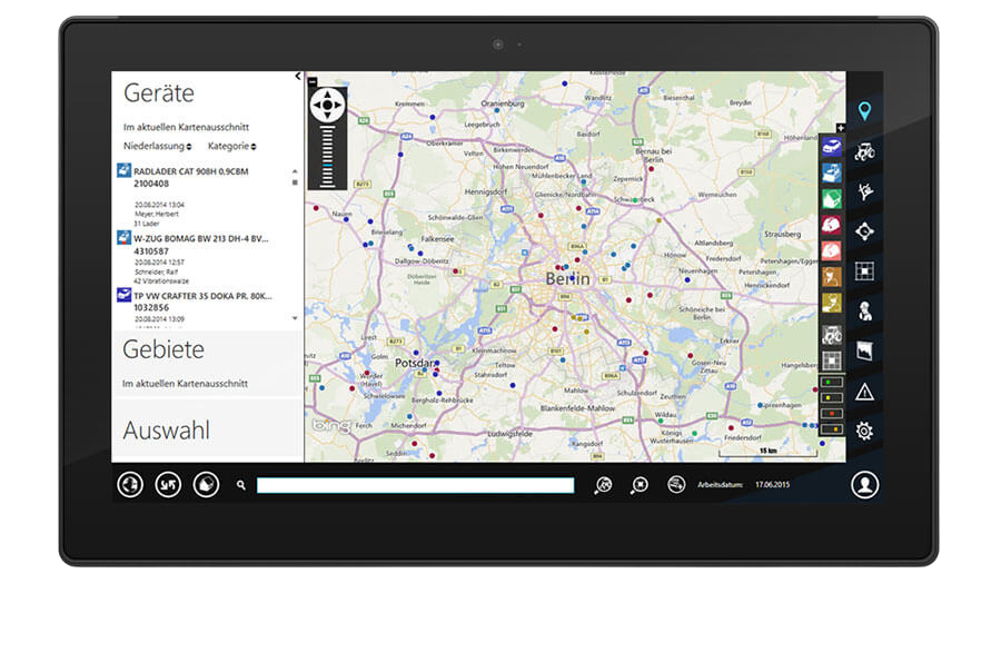 Monitor mit der Lösung von prodot
