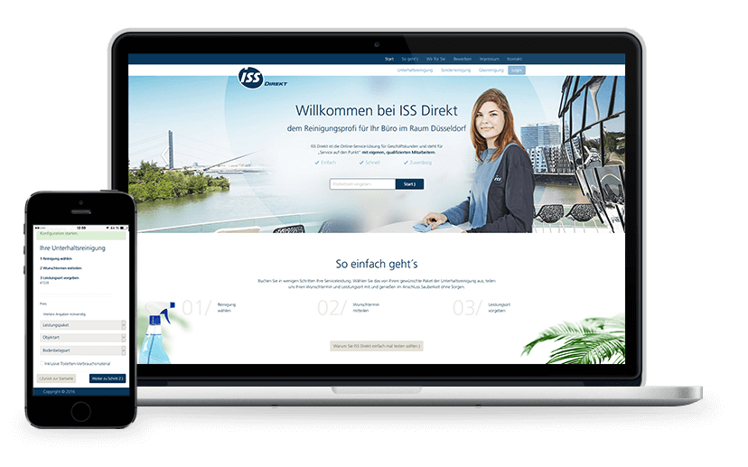 Zwei Monitore mit der Lösung von prodot drauf