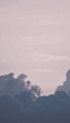 Cloudy sky as a symbol of working with the cloud