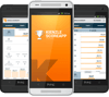 Drei Smartphones mit der Kienzle Scoring App von prodot