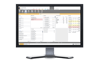 Ein Monitor zeigt das ALDI Süd Store Portal