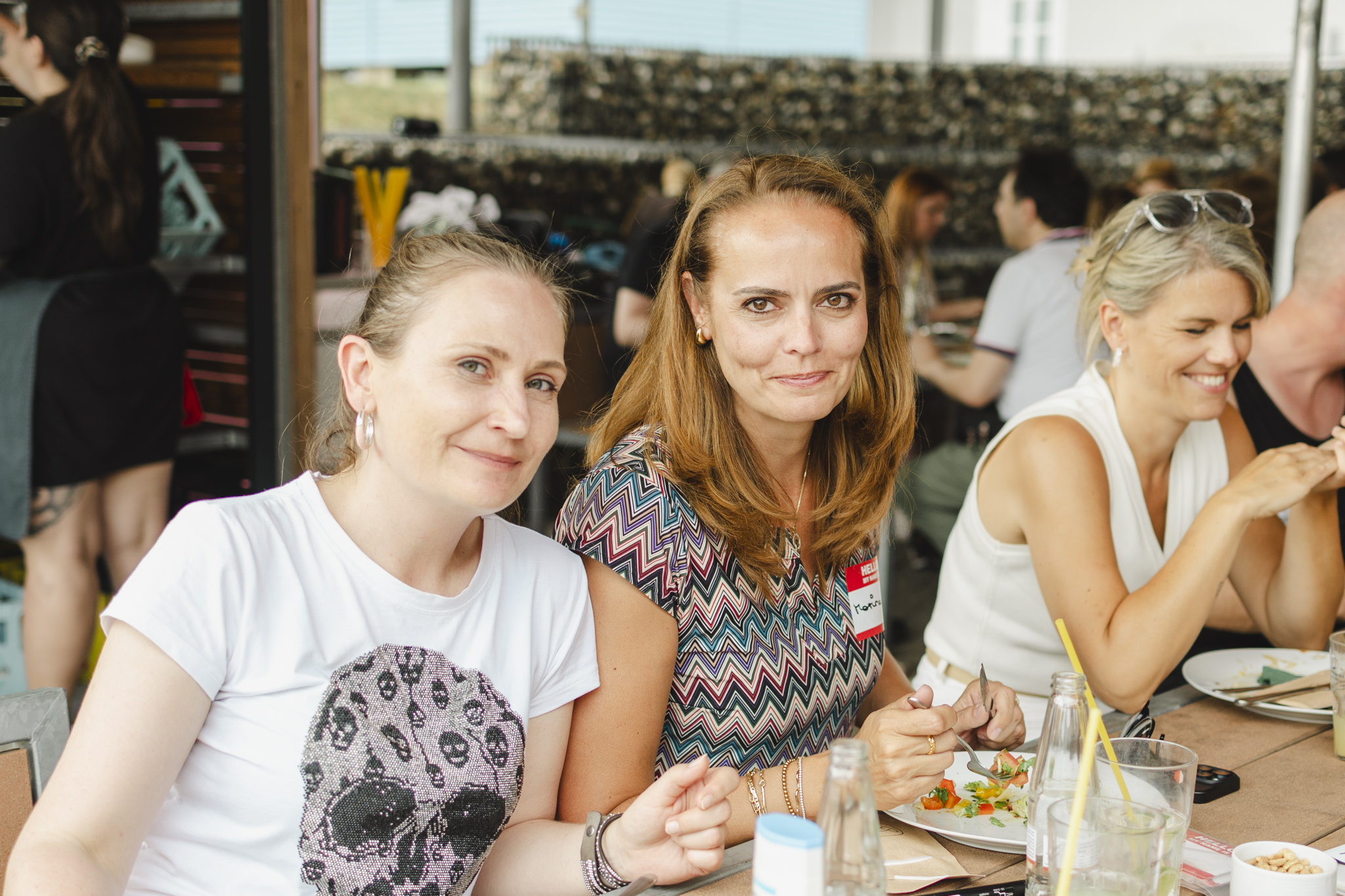 Colleagues from prodot at the summer party