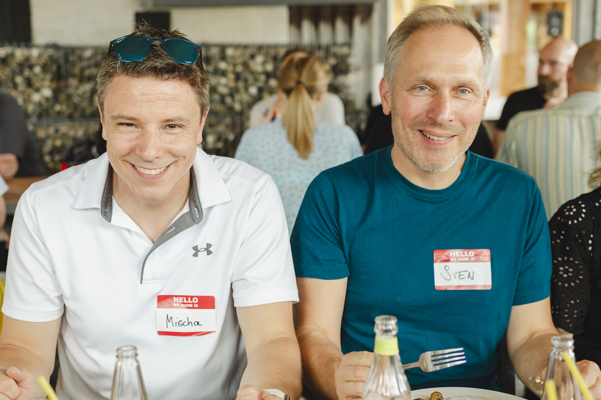 Colleagues from prodot at the summer party