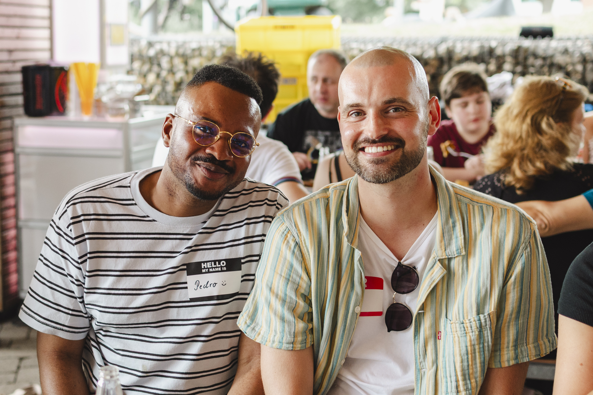 Colleagues from prodot at the summer party