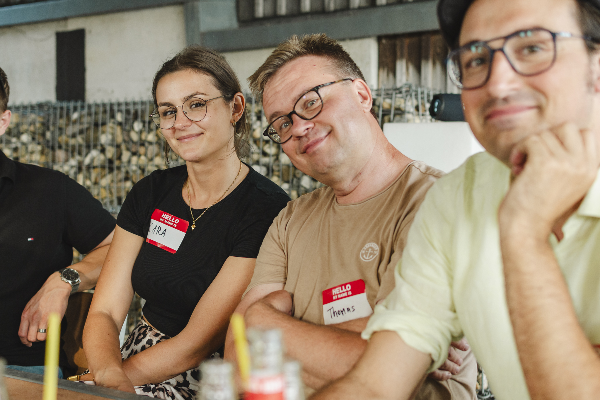 Colleagues from prodot at the summer party