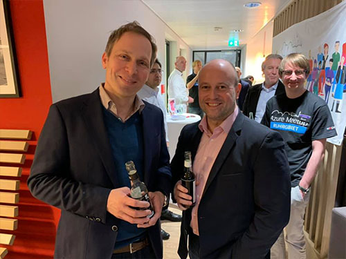 Sven und Christian beim Azure Meetup Ruhrgebiet Foto von Sven und Christian