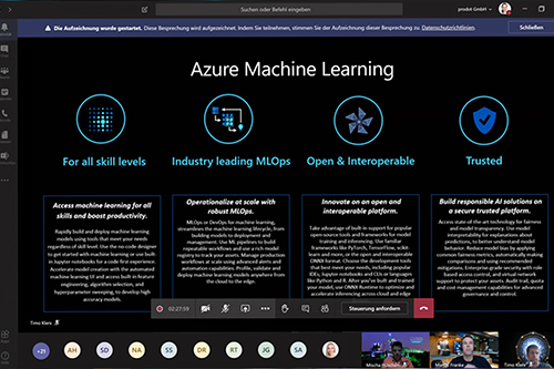 Bild von Session zu Neues in Azure Machine Learning