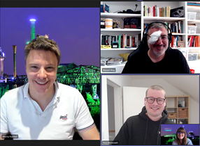 Die Speaker beim Azure Ruhrgebiet Meetup im Mai 2022 Speaker des Azure Ruhrgebiet Meetups Mai 2022