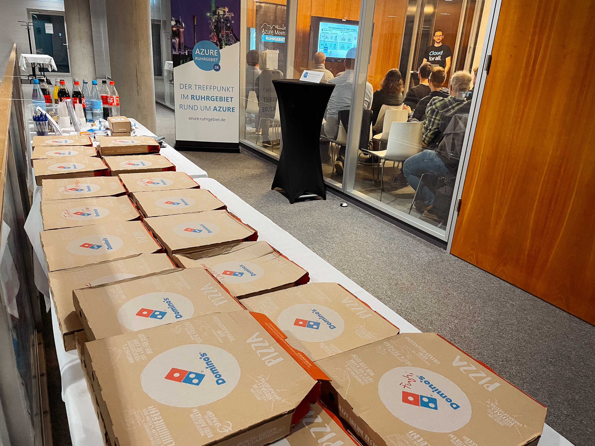 Azure Ruhrgebiet Meetup Januar 2023 Pizza Pause zwischen den beiden Sessions